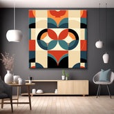 Colored shapes - paint by numbers